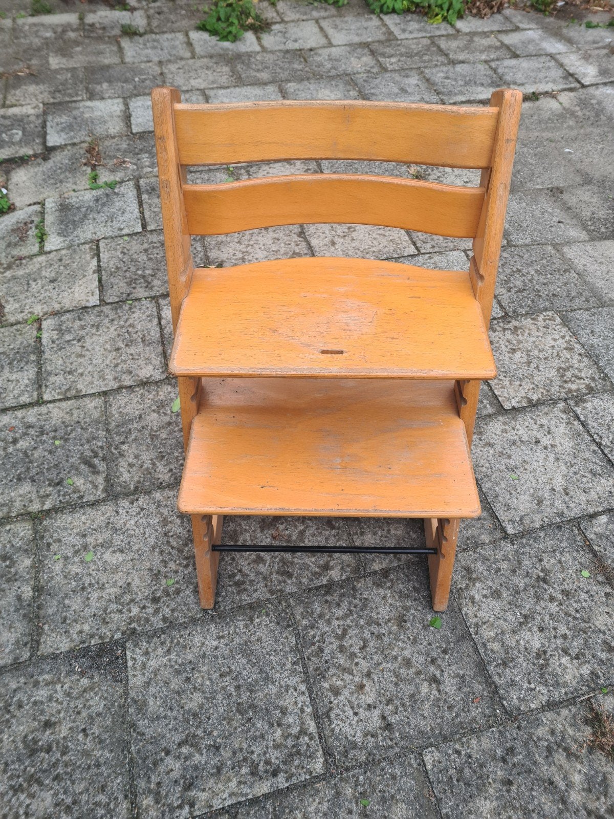 Trip trap stokke oud model, Ophalen