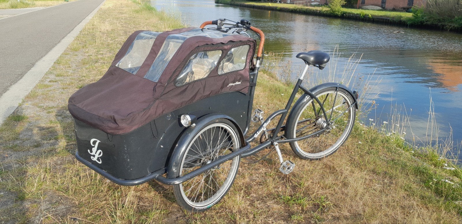 Johnny loco bakfiets zoals babboe big fietsfabriek troy, Vélos & Vélomoteurs, Enlèvement, 2 enfants, Fietsfabriek