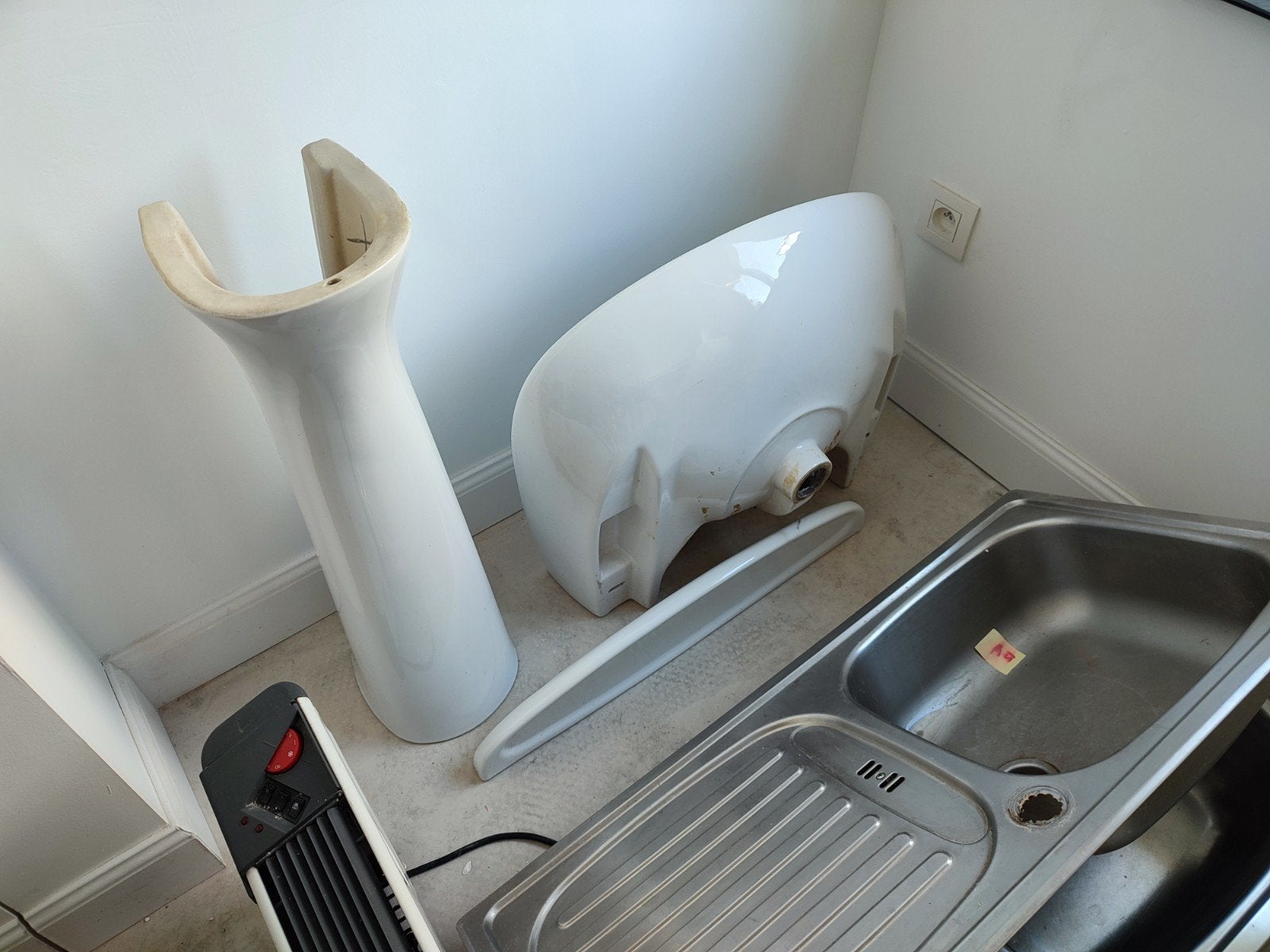 Afwasbakken en lavabo's, Ophalen