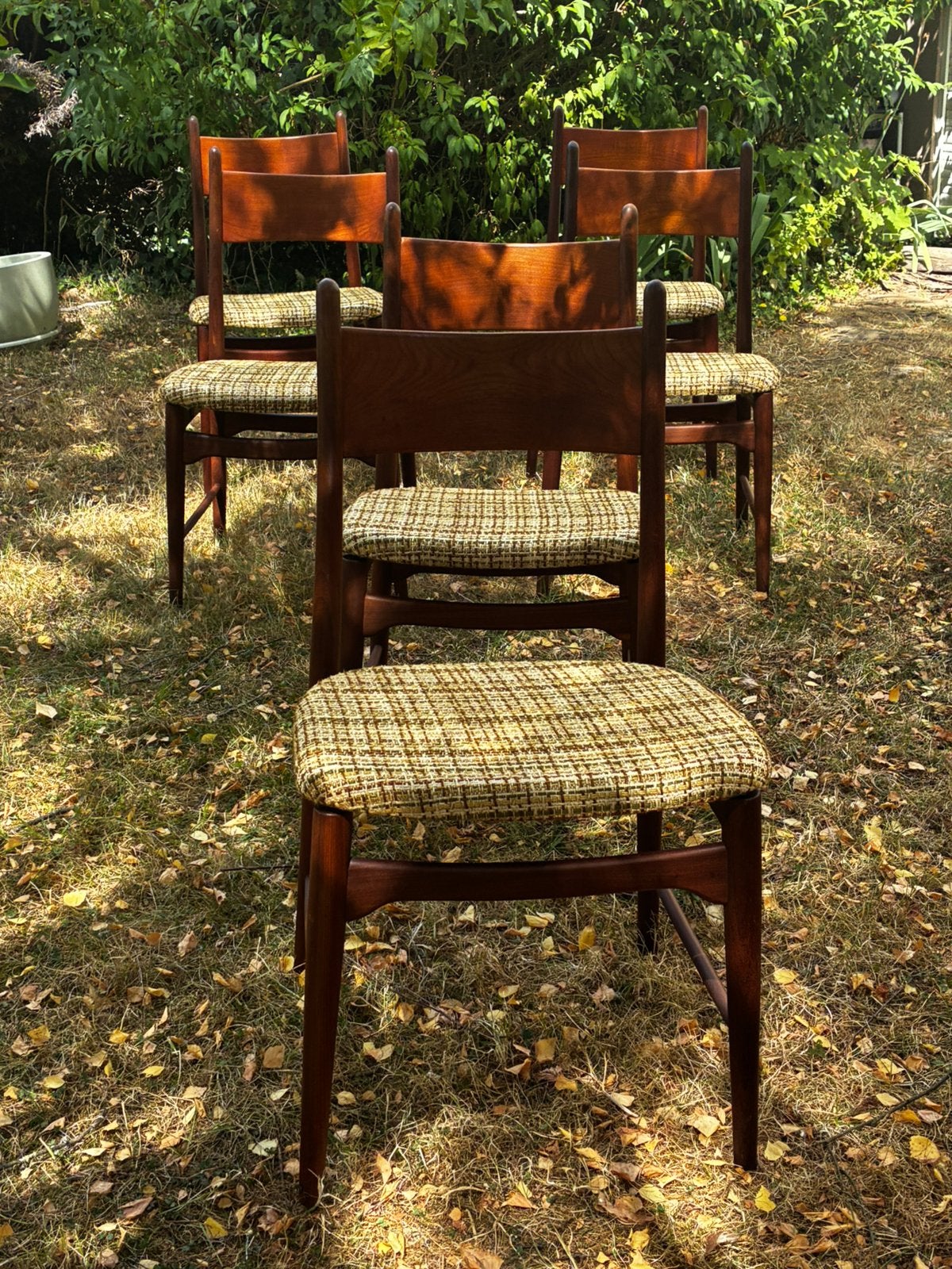 Ensemble de 6 chaises vintage en teck, Antiquités & Art, Enlèvement