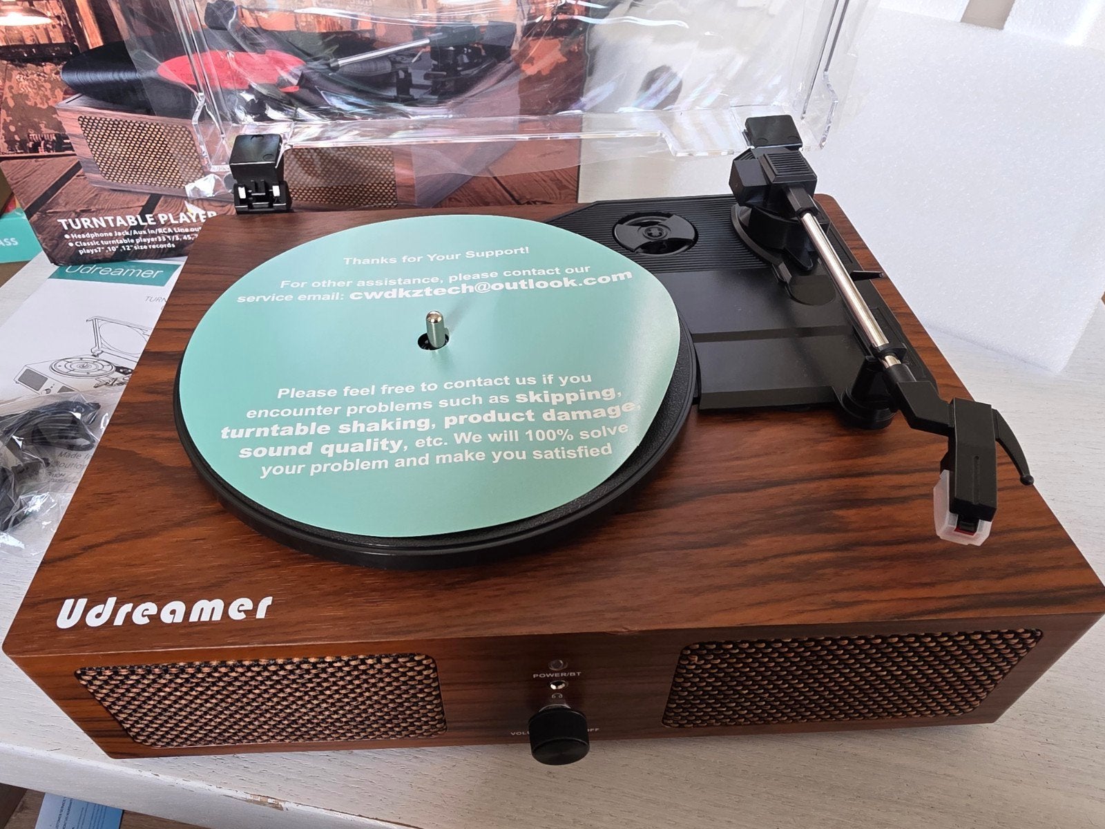 tourne-disque Udreamer vintage élégant, TV, Hi-fi & Vidéo, Enlèvement ou Envoi, Neuf, Tourne-disque