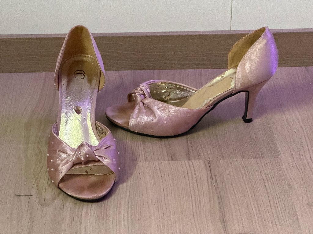 Peep toe sandaaltjes, Verzenden, Sandalen of Muiltjes, Roze, Gedragen
