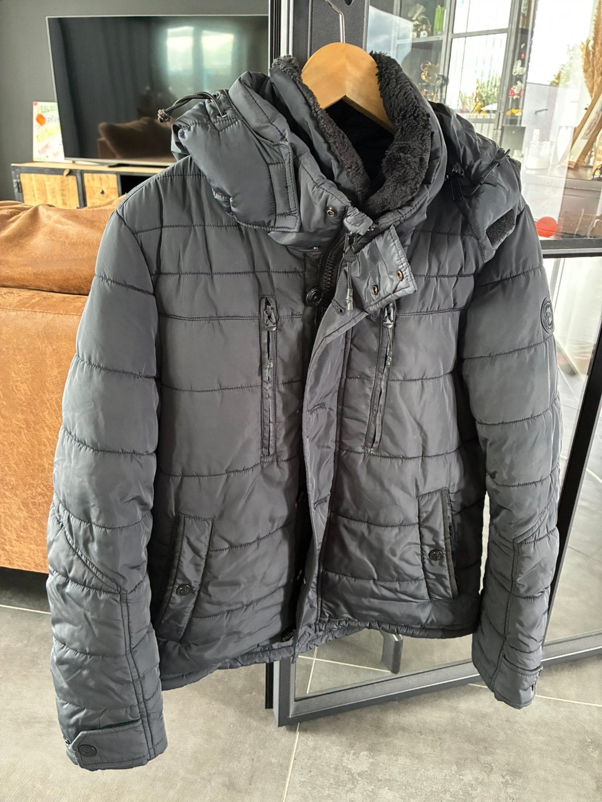Veste d'hiver S'oliver, Enlèvement ou Envoi, Porté, Taille 38/40 (M), Bleu