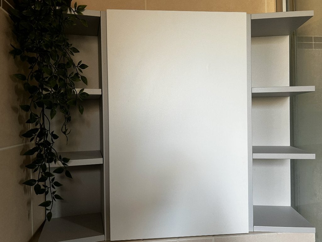 Meuble de rangement blanc avec étagères – à poser ou mural, Enlèvement, Comme neuf