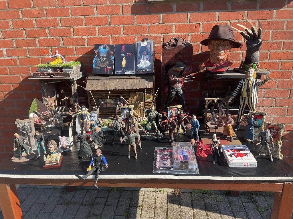 Horror film figuren/diorama/ halloween, Ophalen of Verzenden, Film