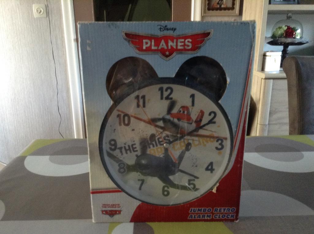 Réveil rétro jumbo Disney-Pixar Planes (Nouveau), Enfants & Bébés, Enlèvement ou Envoi, Neuf, Pendule ou Horloge