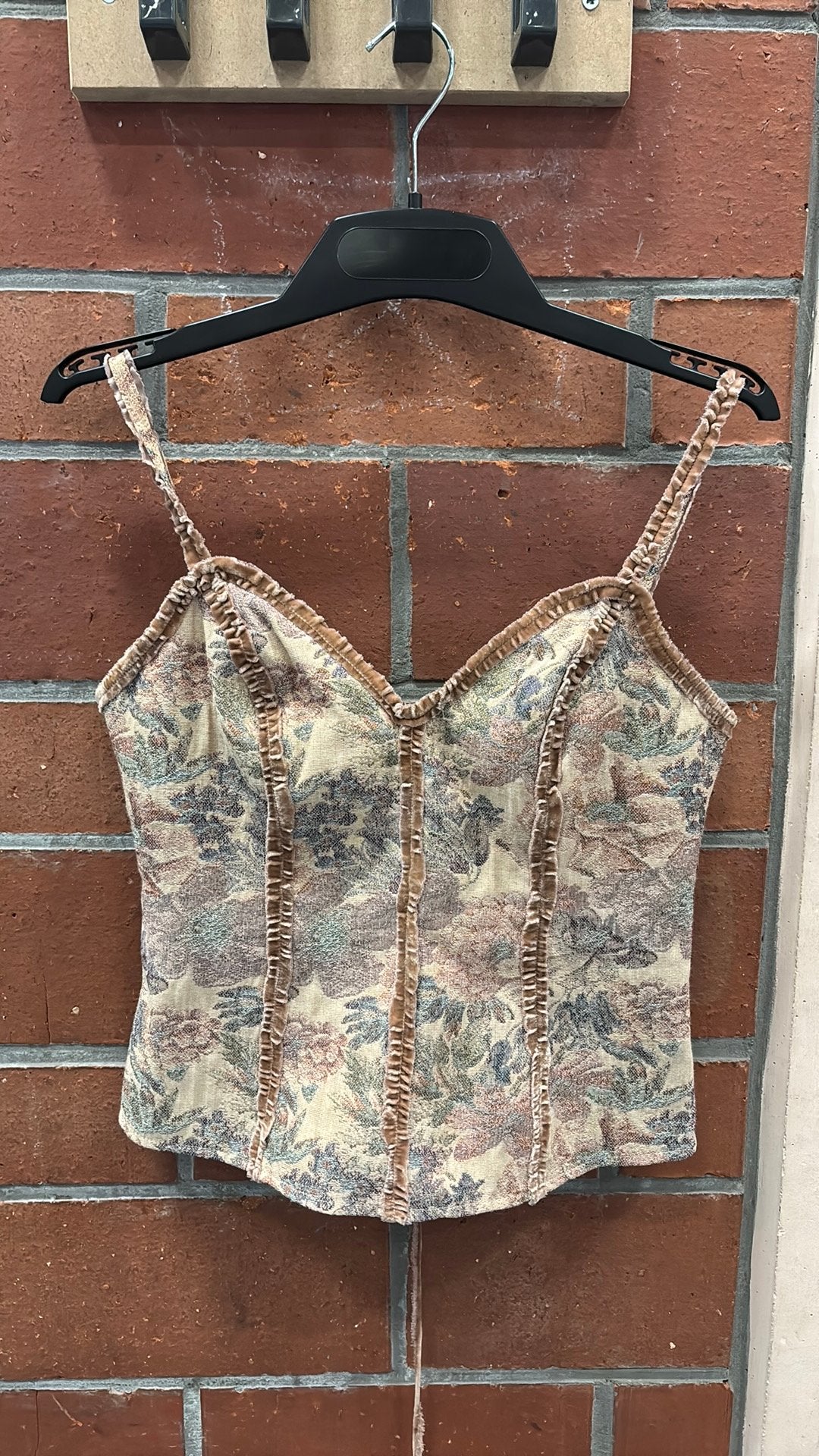 Vintage Bustier, Ophalen, Maat 38/40 (M), Roze, Zonder mouw