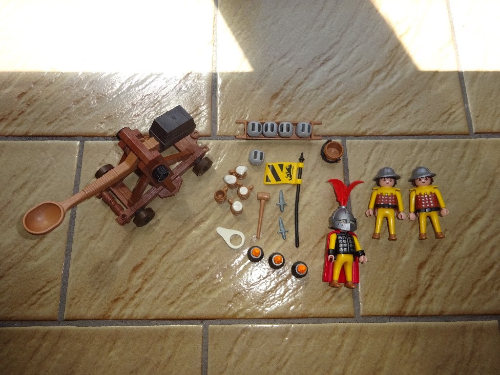 Pistolet d'assaut Playmobil avec chevaliers, Enlèvement ou Envoi, Comme neuf, Kit complet