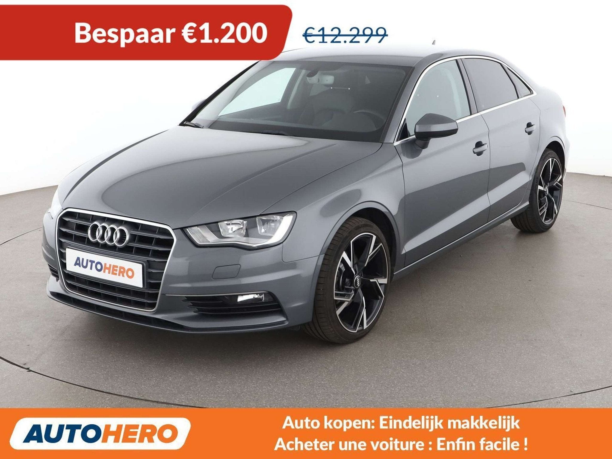 Audi A3 1.6 TDI Attraction (bj 2016), Auto's, Voorwielaandrijving, 4 deurs, Gebruikt, Zwart