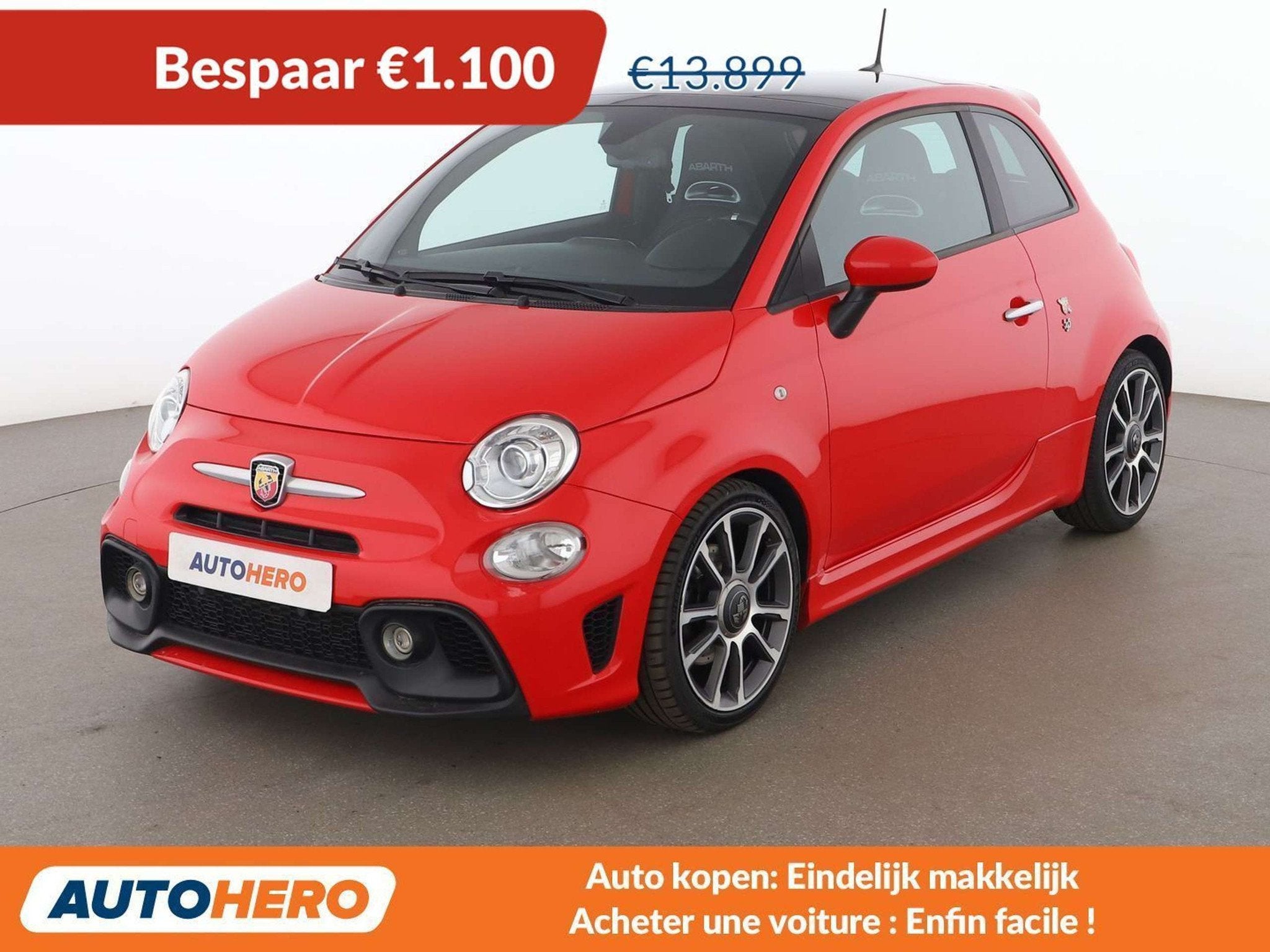 Abarth 595 1.4 Turbo Turismo (année de construction 2017), Achat, 139 g/km, Boîte manuelle, Noir