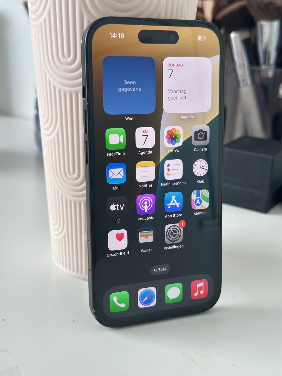 iPhone 15 128GB Zwart – 95% Batterij, Télécoms, Téléphonie mobile | Apple iPhone, 128 GB, IPhone 15, Enlèvement ou Envoi, Utilisé