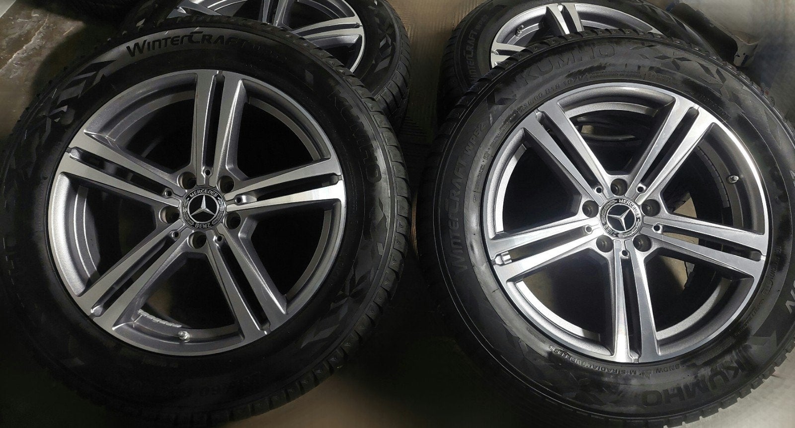 Originele Mercedes GLC X253 velgen met winterbanden 235 60 1, Auto-onderdelen, Ophalen, Winterbanden, Band(en)