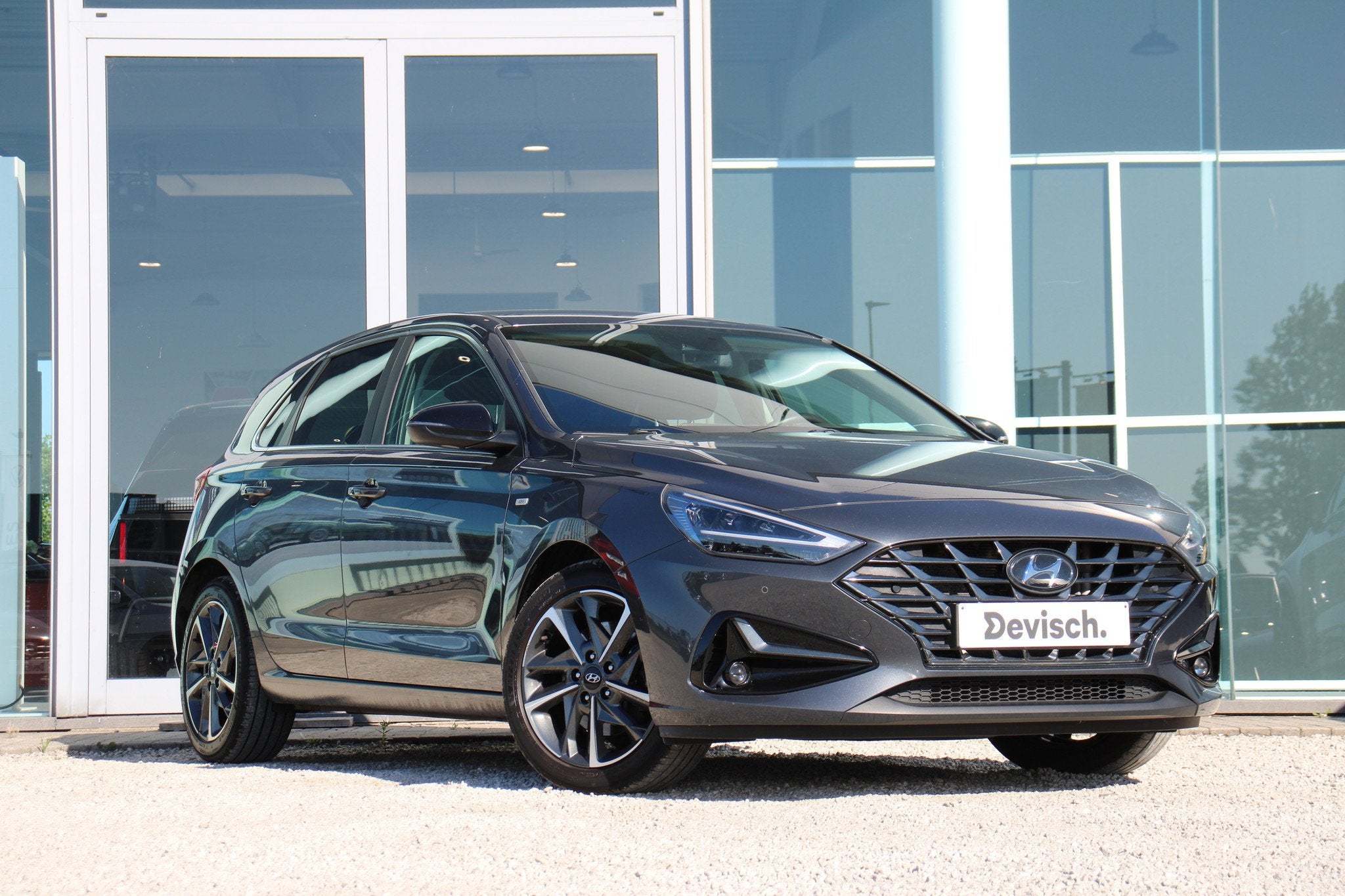 Hyundai i30 1.5 t-gdi 48v sky 5d 118kw (bj 2021), Auto's, Voorwielaandrijving, Gebruikt, 4 cilinders, Overige brandstoffen
