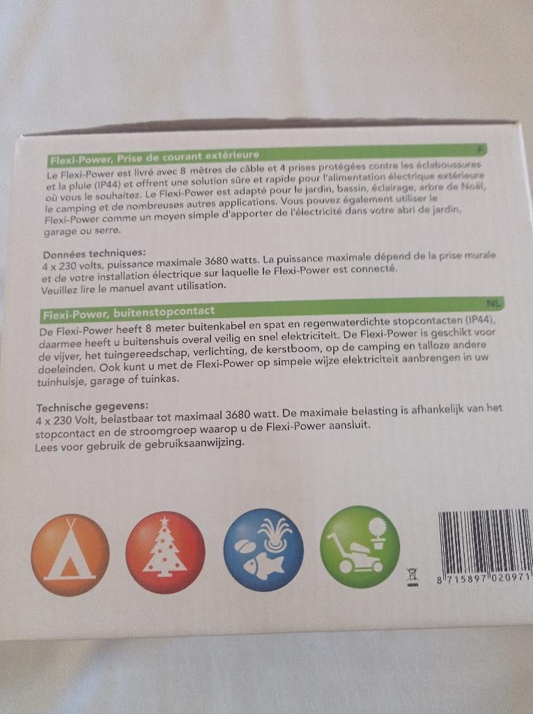 Outdoor flexi power, Tuin en Terras, Ophalen, Nieuw