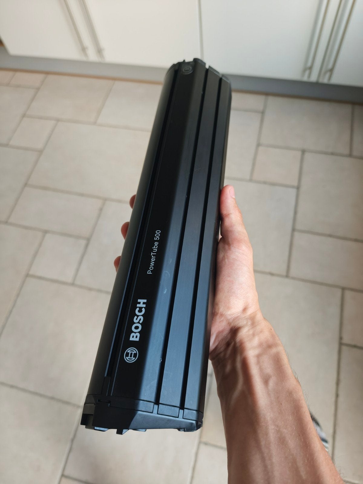 Originele Bosch PowerTube 500 Wh accu , Nieuw staat, Ophalen, Zo goed als nieuw