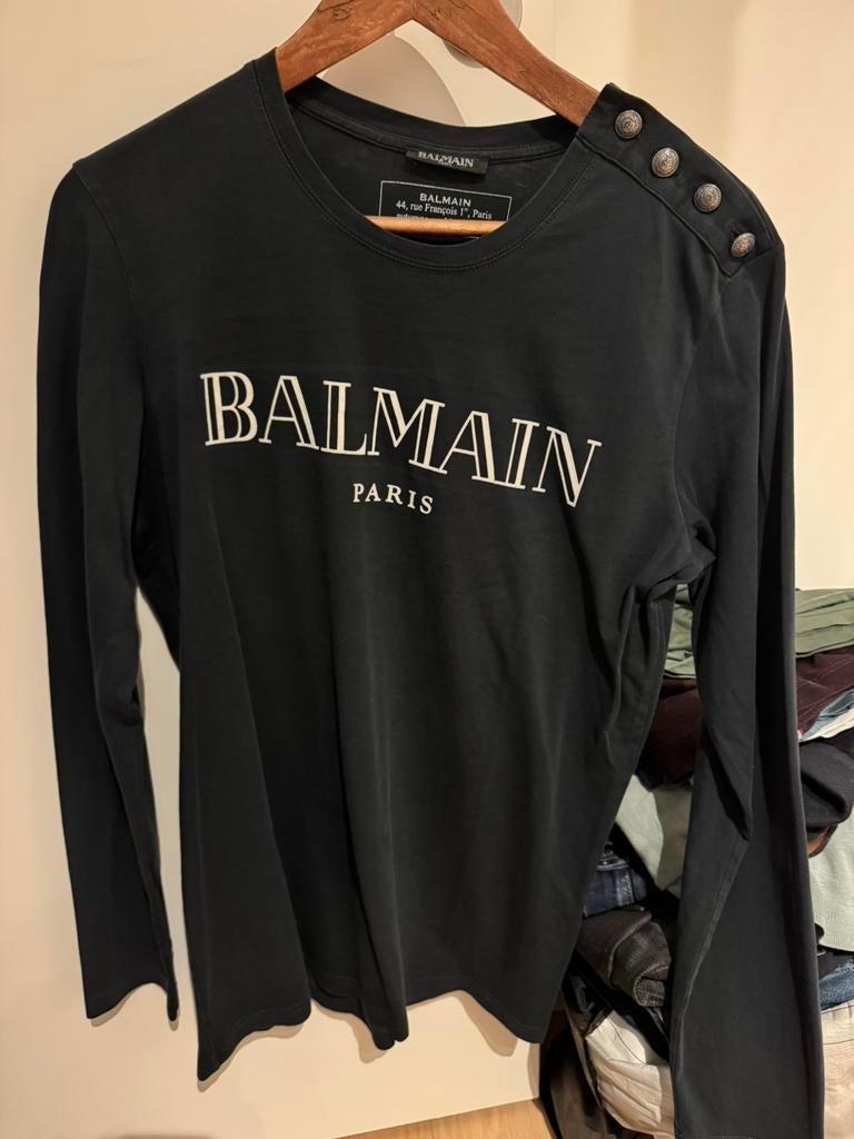 Pull Balmain Paris original, Enlèvement ou Envoi, Porté, Bleu