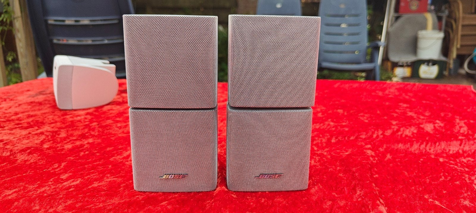 Bose Dubbele Cube luidsprekers 2x zilvergrijs, Audio, Tv en Foto, Luidsprekerboxen, Ophalen of Verzenden, Bose