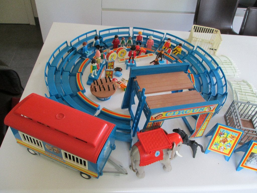 Vintage Playmobil circus. Met mooie olifant, 2 paarde, Kinderen en Baby's, Speelgoed | Playmobil, Ophalen of Verzenden, Gebruikt