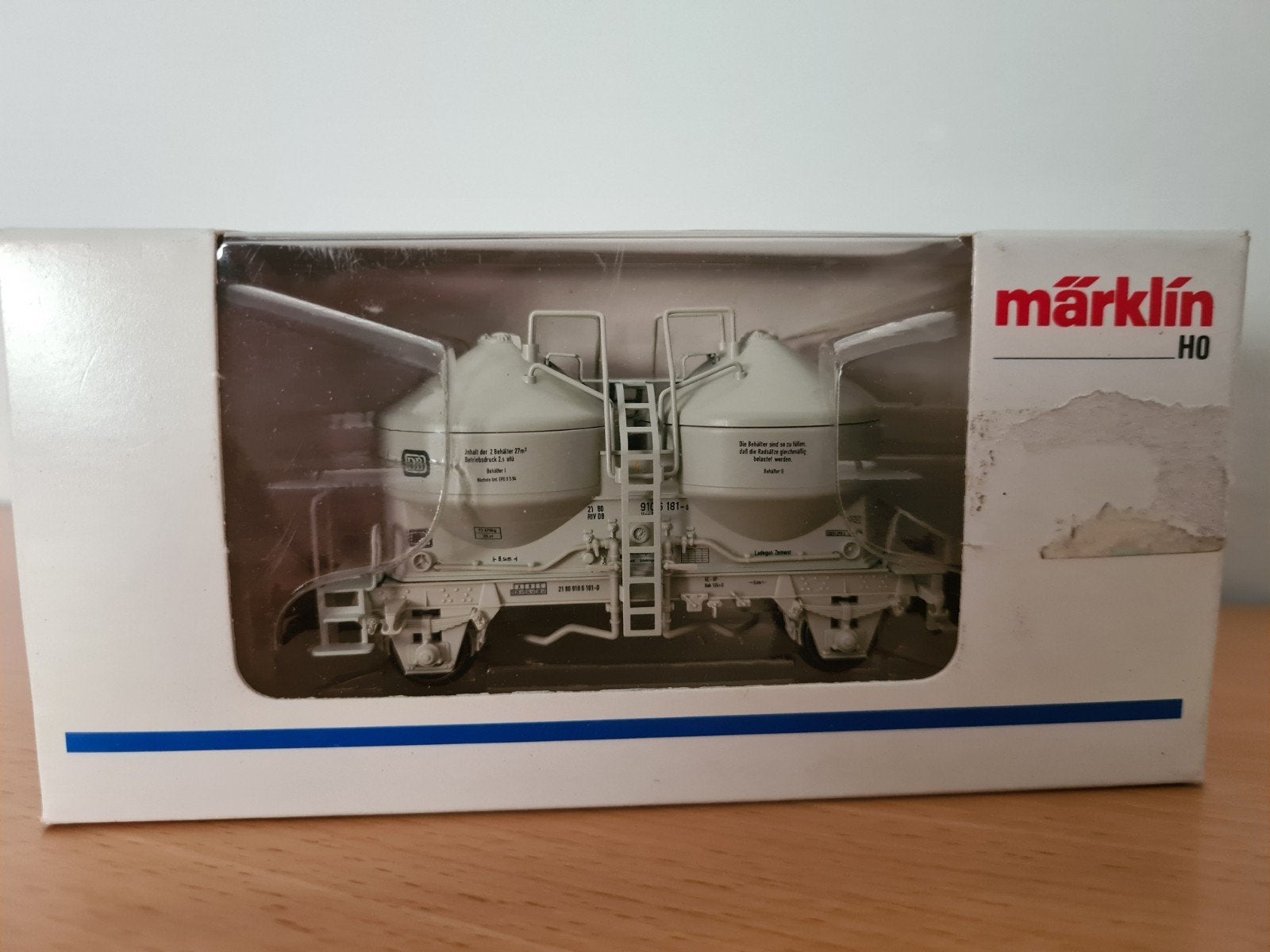 Märklin 4661 DB silowagen nieuw in karton, Wisselstroom, Ophalen of Verzenden, Märklin, Nieuw
