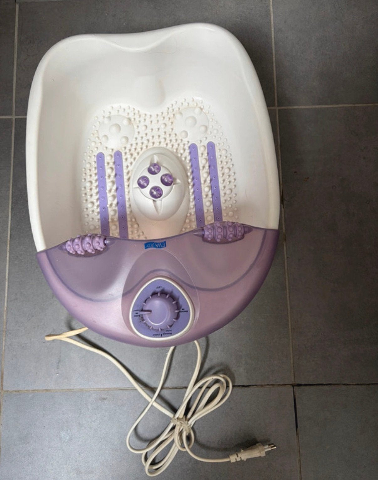 Bain de pieds massant, Ophalen
