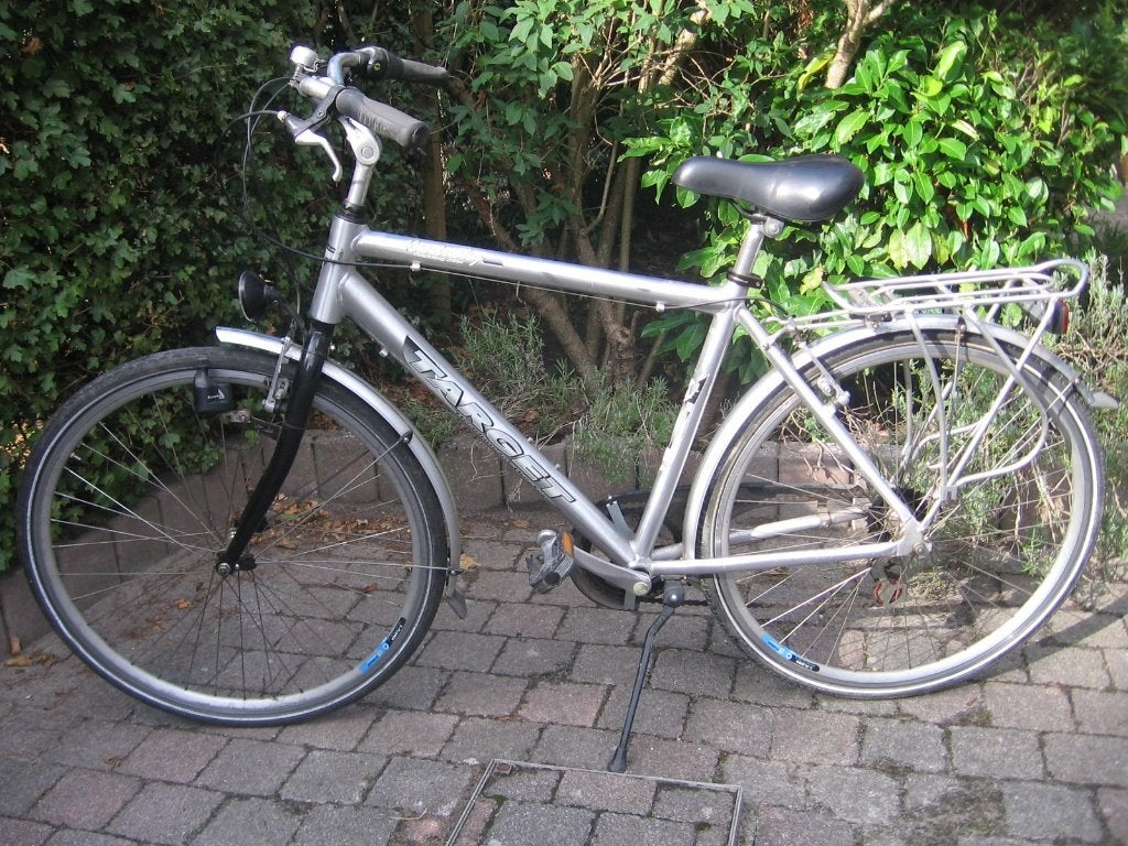 28 inch aluminium herenfiets met 7 versnellingen, Gebruikt, Velgrem, Versnellingen, 49 tot 53 cm