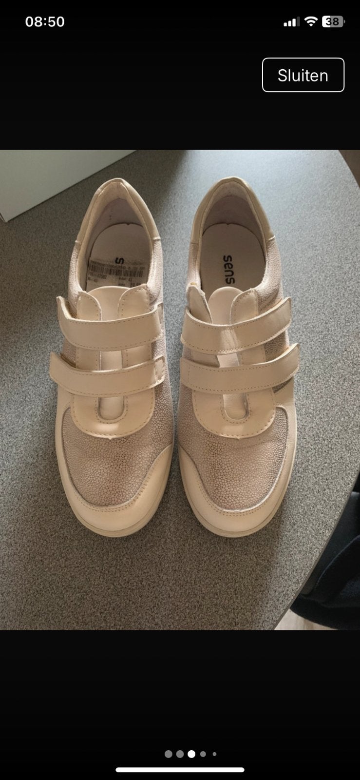 Sneakers en cuir, Enlèvement, Comme neuf