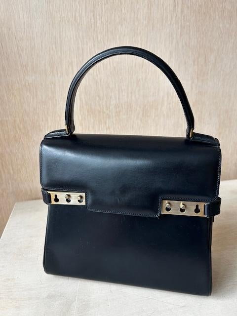 delvaux tempete, Handtassen en Accessoires, Ophalen, Gebruikt, Blauw, Handtas