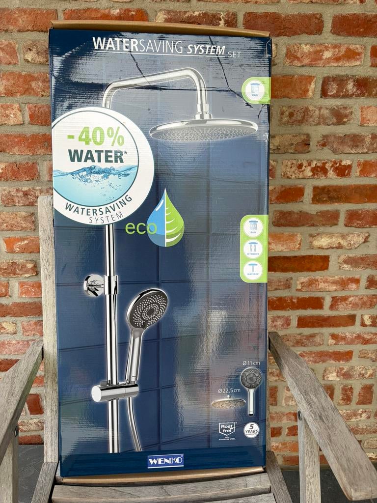 Nieuwe regendouche, Doe-het-zelf en Bouw, Sanitair, Ophalen, Nieuw, Chroom, Douche