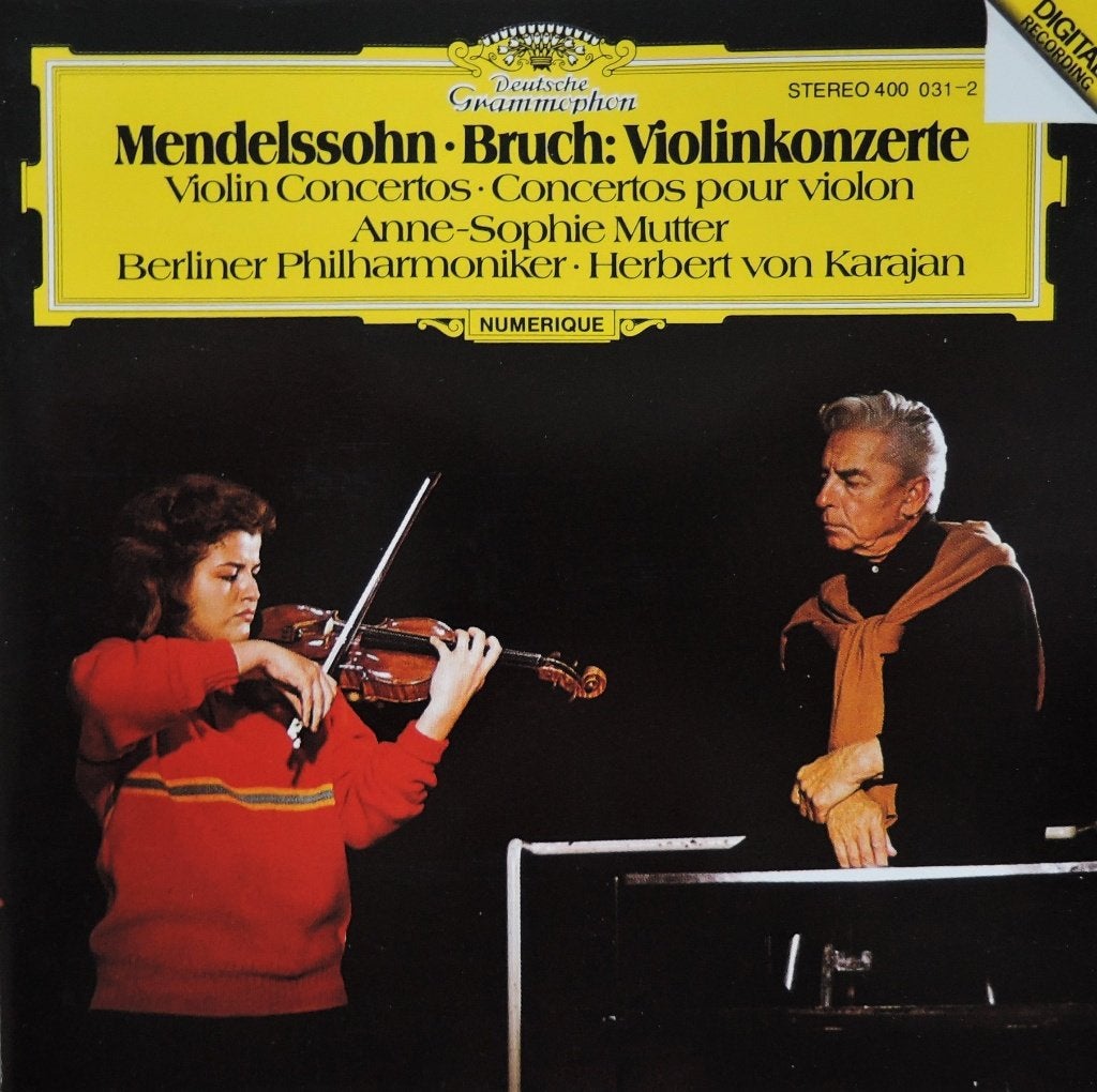 Vioolconcerten Bruch & Mendelssohn - Mutter / Karajan - DDD, CD & DVD, CD | Classique, Enlèvement ou Envoi, Comme neuf, Orchestre ou Ballet
