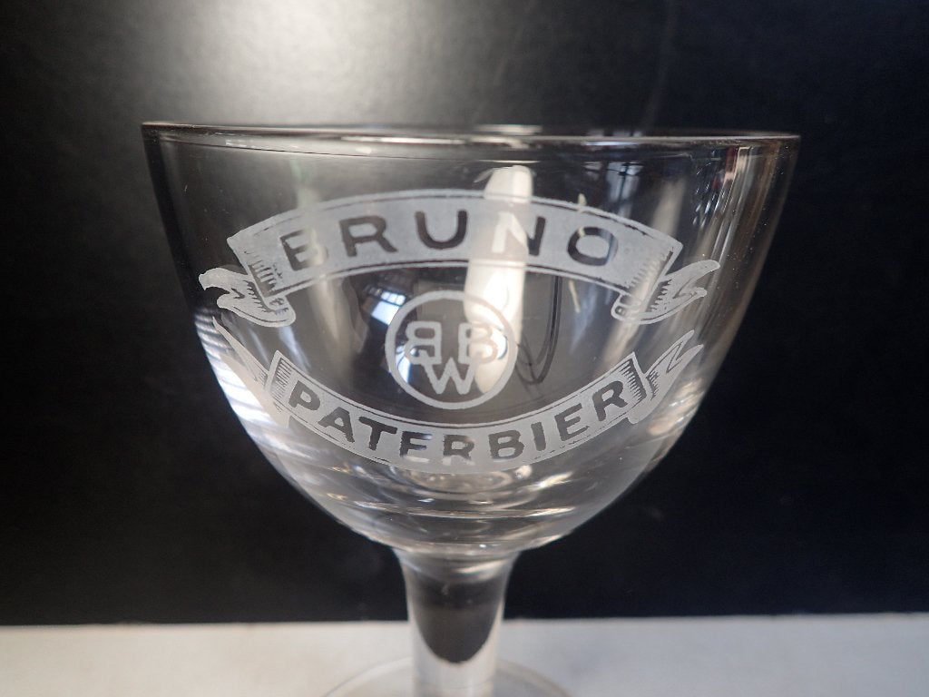 oud gezuurd bierglas Bruno paterbier Wommelgem, Verzamelen, Biermerken, Ophalen of Verzenden, Zo goed als nieuw, Glas of Glazen