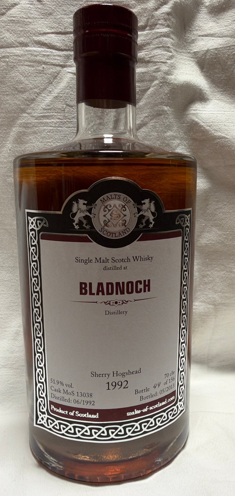 Whisky: Bladnoch Single Malt 1992, Ophalen of Verzenden, Zo goed als nieuw