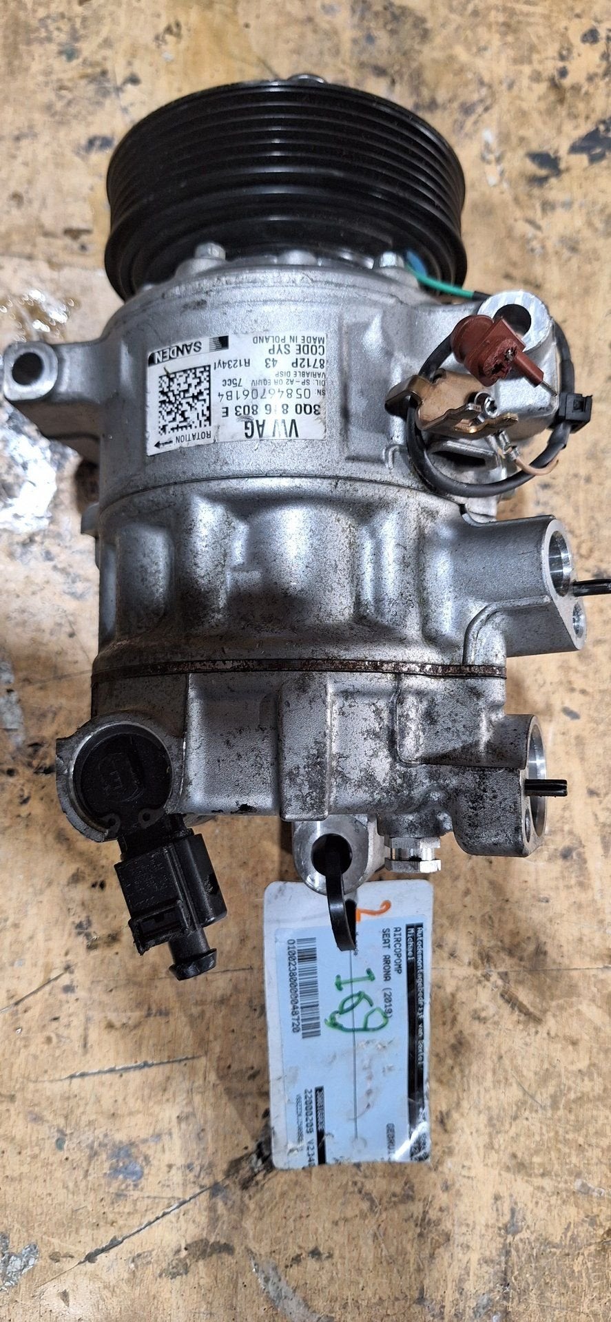Originele Sanden VW AG / Seat Arona Aircopomp – 3Q0816803E, Gebruikt, -, -, Ophalen of Verzenden