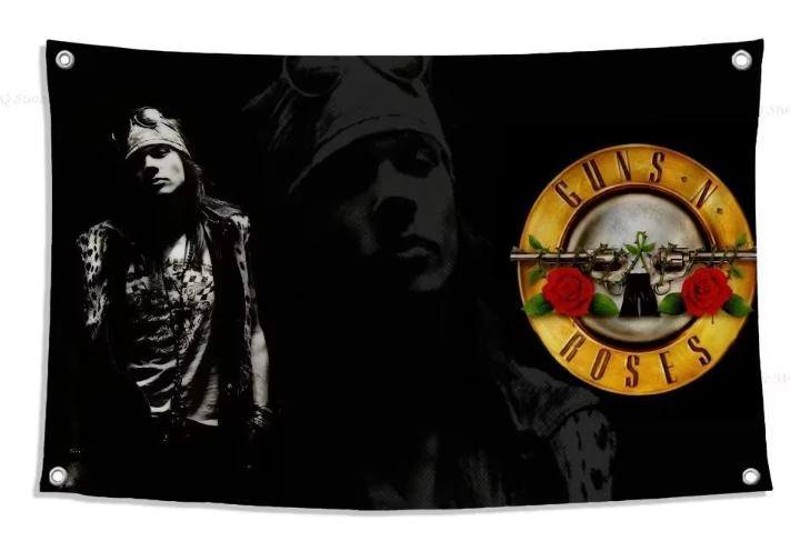 Drapeaux Big Guns and Roses (150 x 90 cm), Enlèvement ou Envoi, Neuf