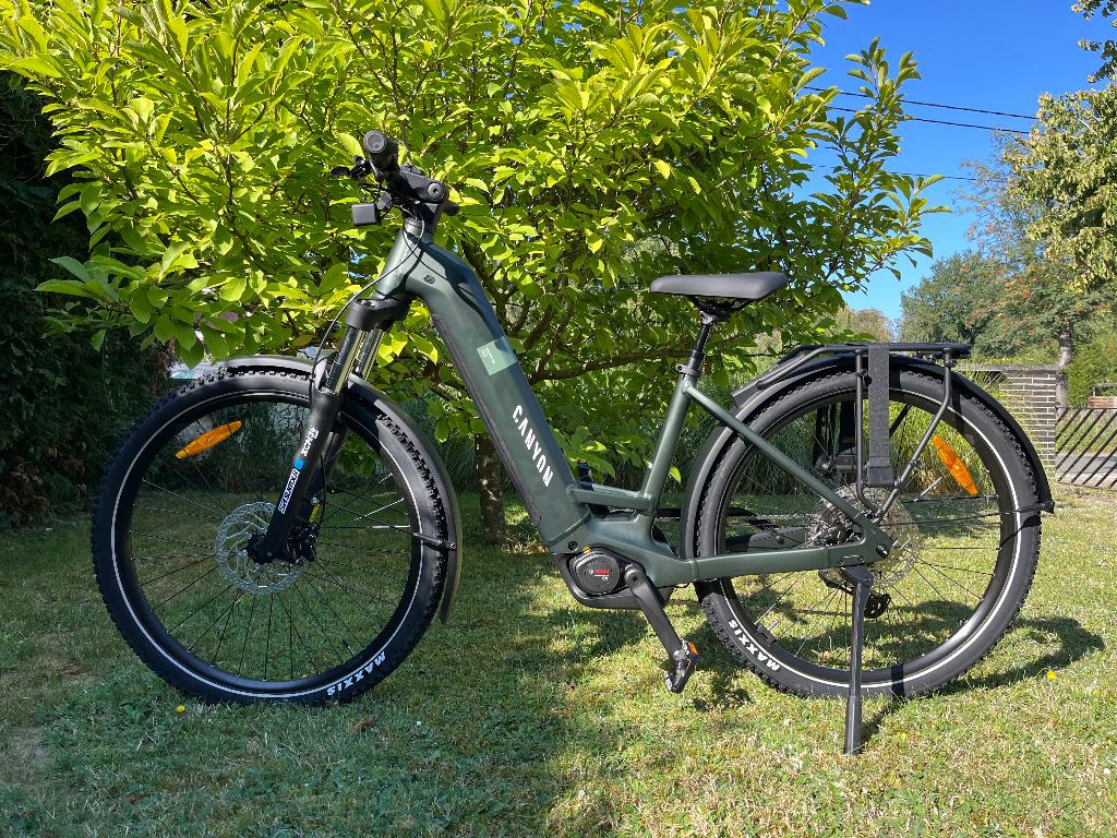 Canyon Pathlite:ON 7 SUV step-through elektrische fiets, Ophalen, Zo goed als nieuw, 50 km per accu of meer, Overige merken