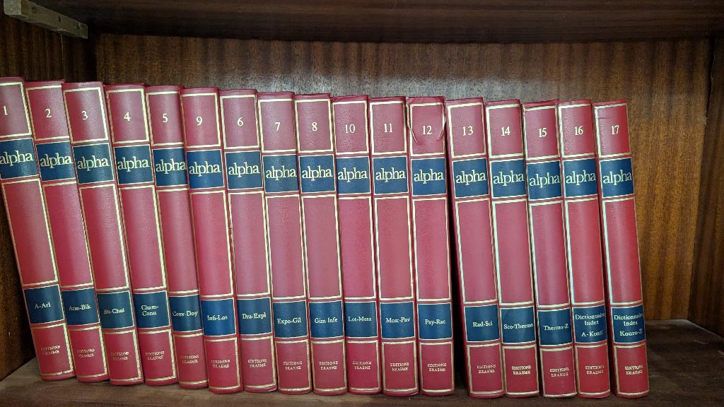 Encyclopédie Alpha, Livres, Encyclopédies, Série complète, Général, Enlèvement, Utilisé
