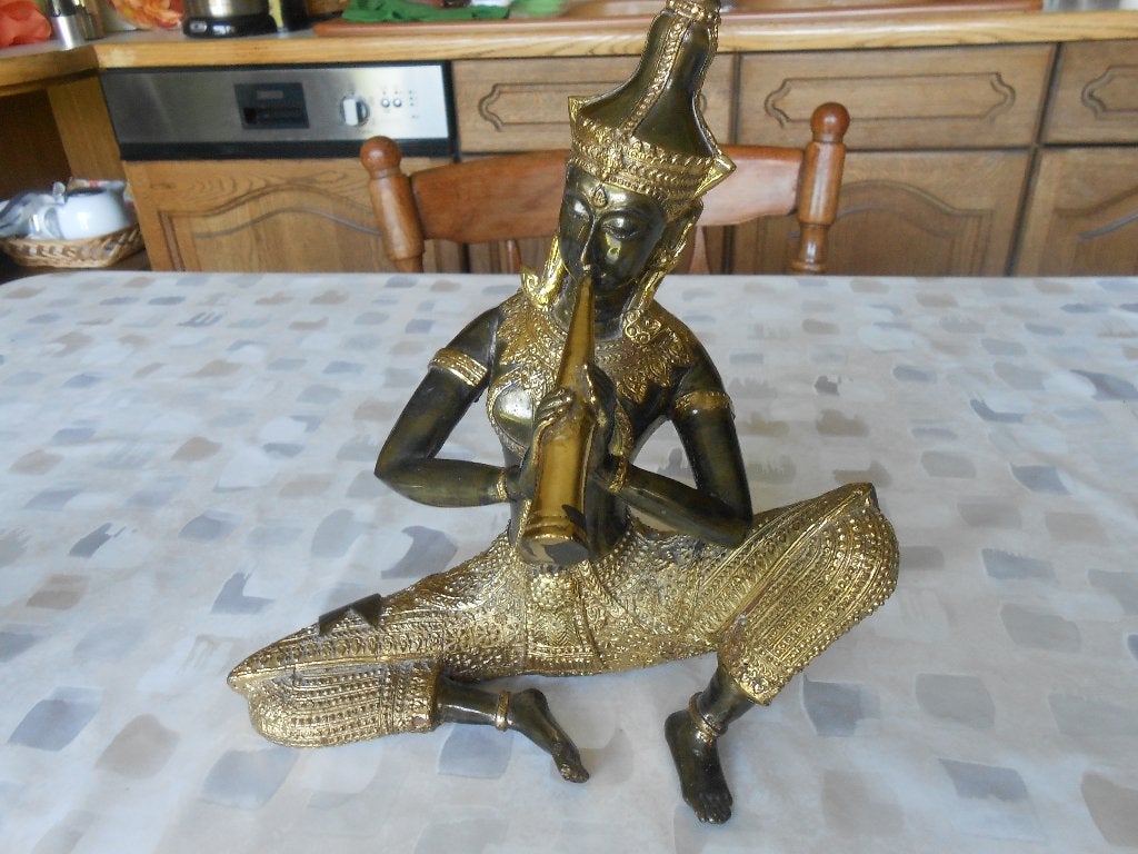 Belle statue de Bouddha, Neuf, Massif, Enlèvement, Métal
