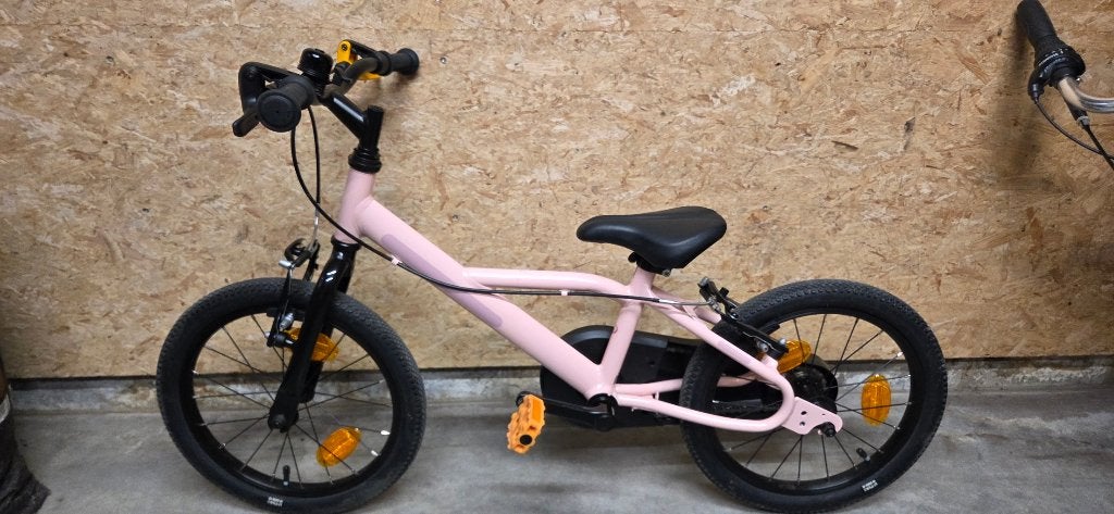 Btwin Kinderfiets 16 inch Discover 500 roze, Vélos & Vélomoteurs, Vélos | Vélos pour enfant, Neuf, Frein sur jante, B-Twin, 16 à 20 pouces