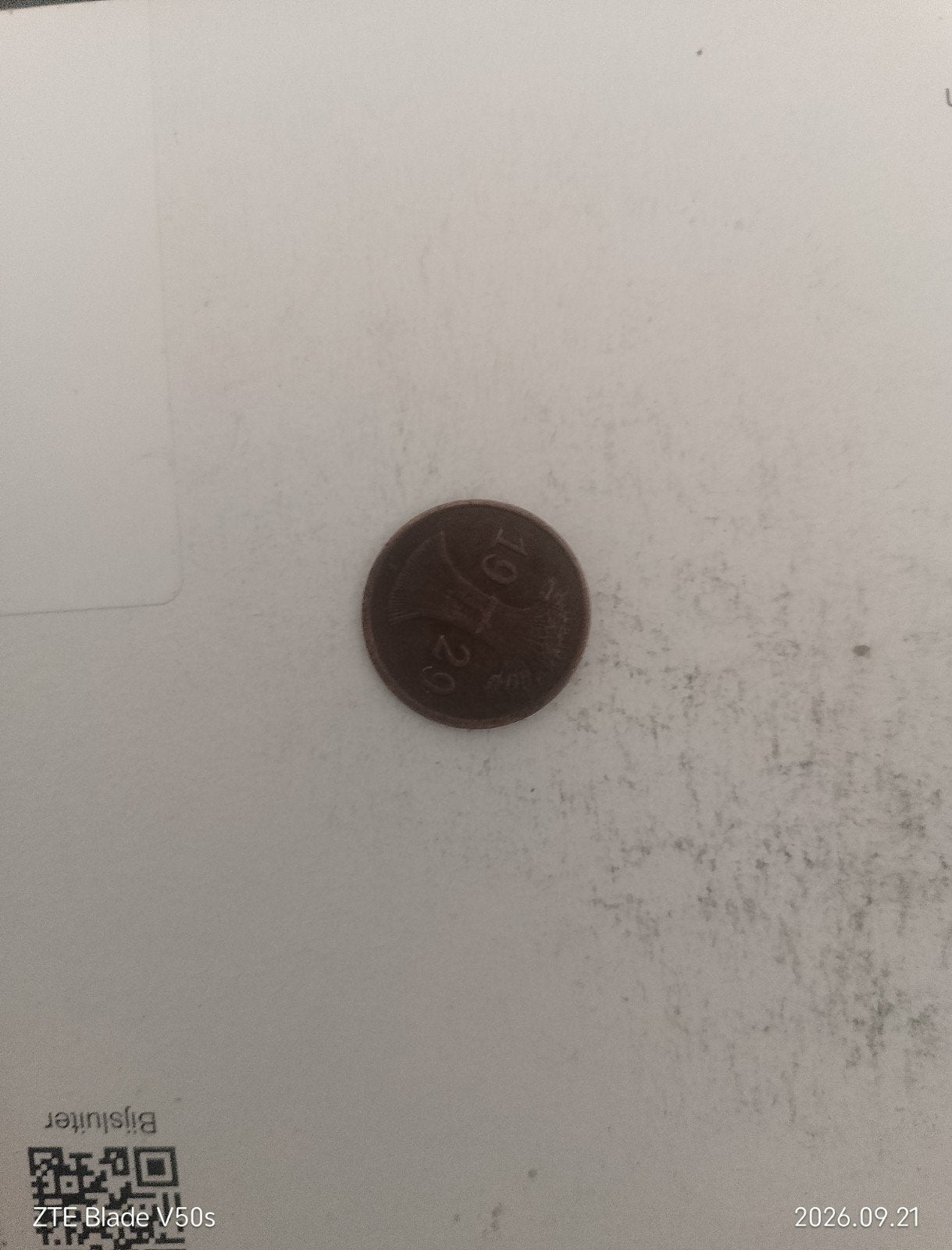 pièce de monnaie, Enlèvement ou Envoi
