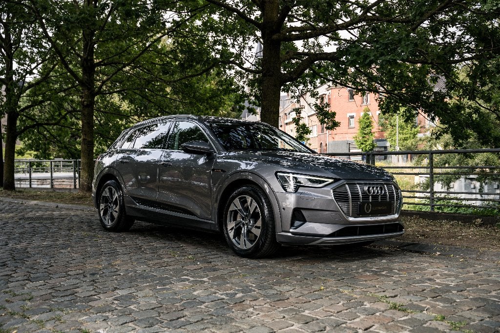 Audi Q8 e-tron 50 QUATTRO*PANO*PNEUMATIQUE*CAR PLAY, Cuir, Argent ou Gris, Entreprise, Entretenue par le concessionnaire