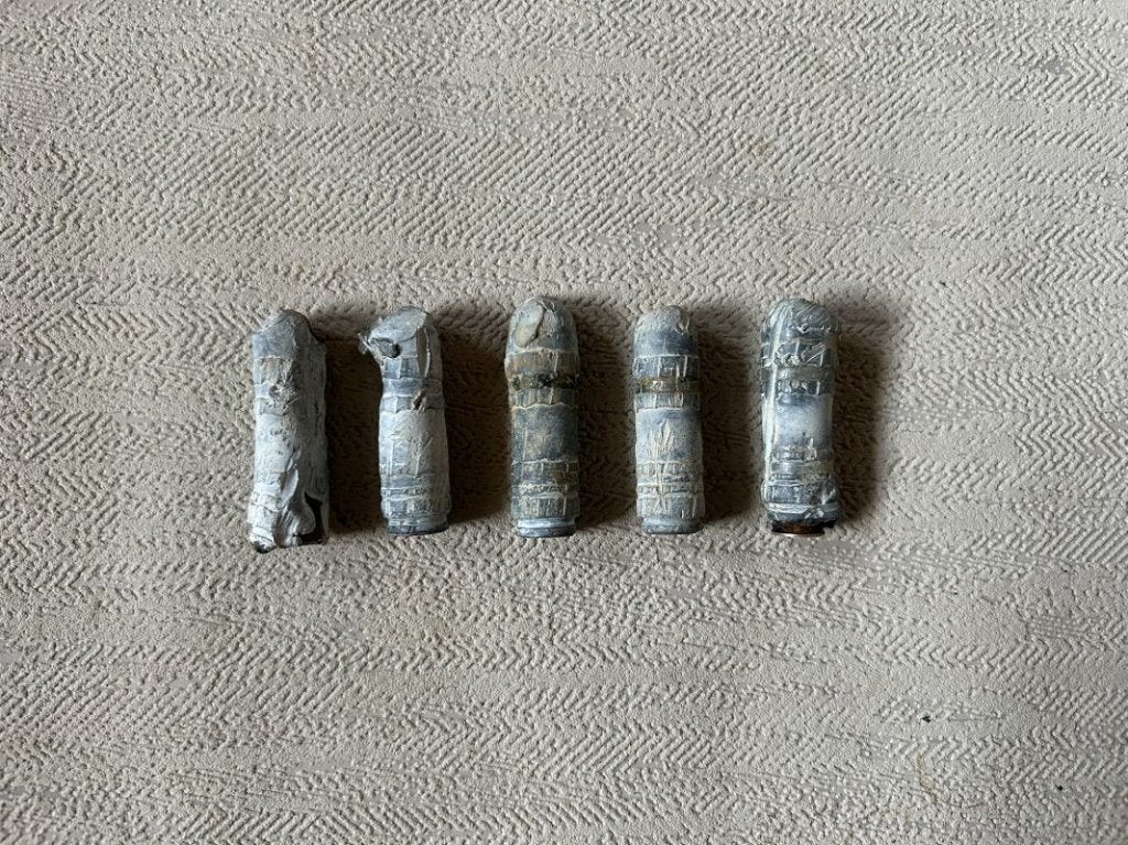 wo2 - Duitse 15 mm loden punten - LEEG, Ophalen of Verzenden, Landmacht, Hulzen of Bodemvondsten