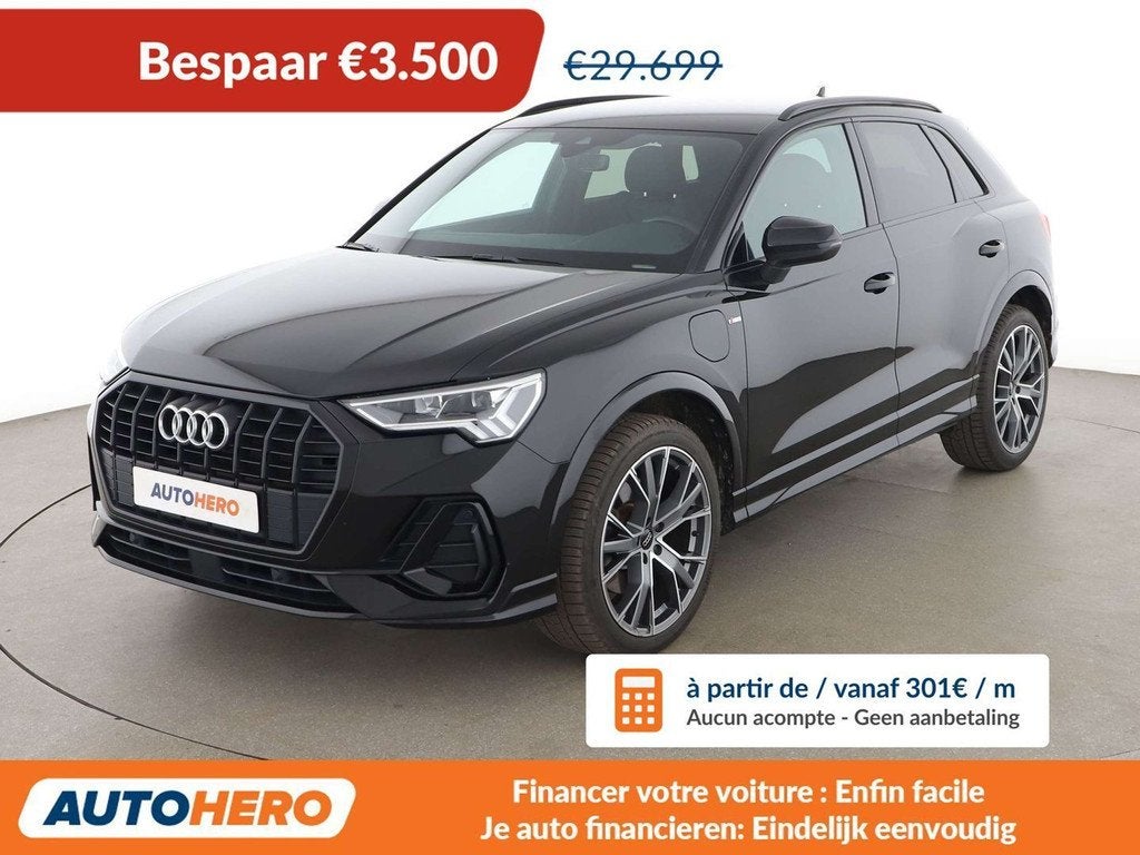 Audi Q3 45 TFSIe S line (année de construction 2022), 1395 cm³, Achat, Euro 6, Détection des panneaux routiers