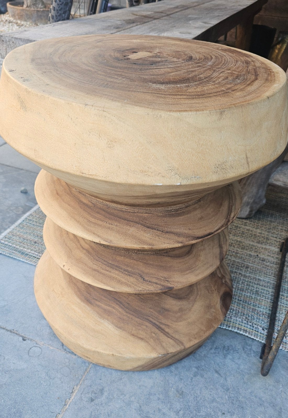 Massief houten kruk, Ophalen of Verzenden