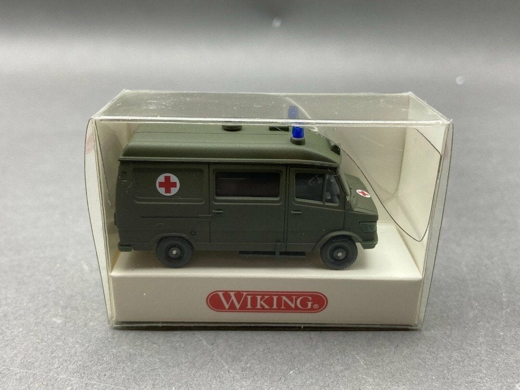 MERCEDES 406 Ambulance Militaire 1/87 HO WIKING Neuve+Boite, Ophalen, Nieuw, Bus of Vrachtwagen, Wiking