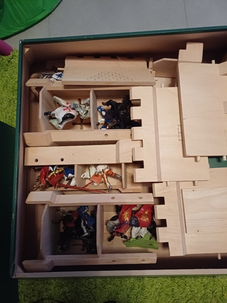 Kasteel + ridders + paarden, Ophalen, Gebruikt, Bouwen