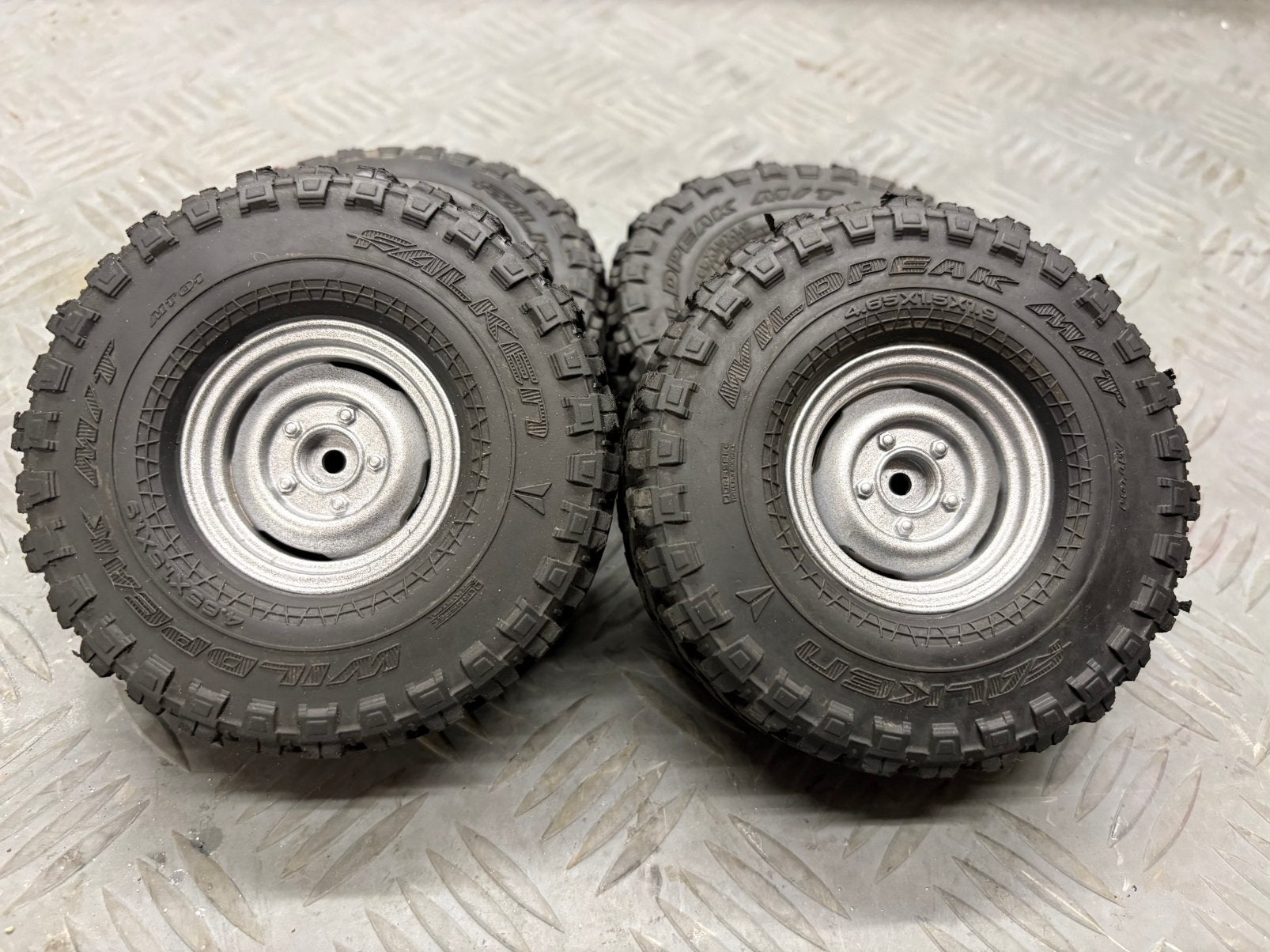 Metalen 1.9” RC wielen voor schaal 1/10, Enlèvement ou Envoi, Comme neuf, Échelle 1:10