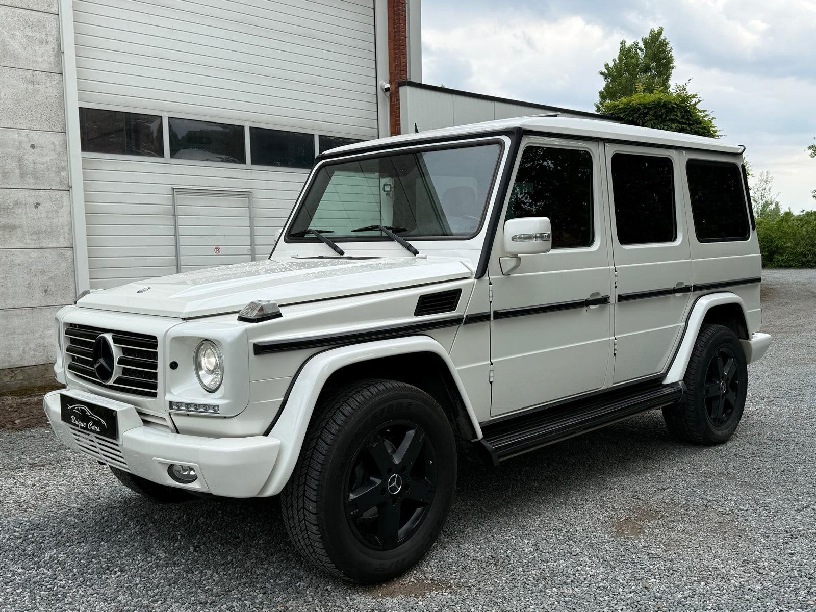 Mercedes G350 CDI Designo Pearl White/Red Zetelkoeling Full, Auto's, Automaat, Euro 5, Lichtsensor, G-Klasse