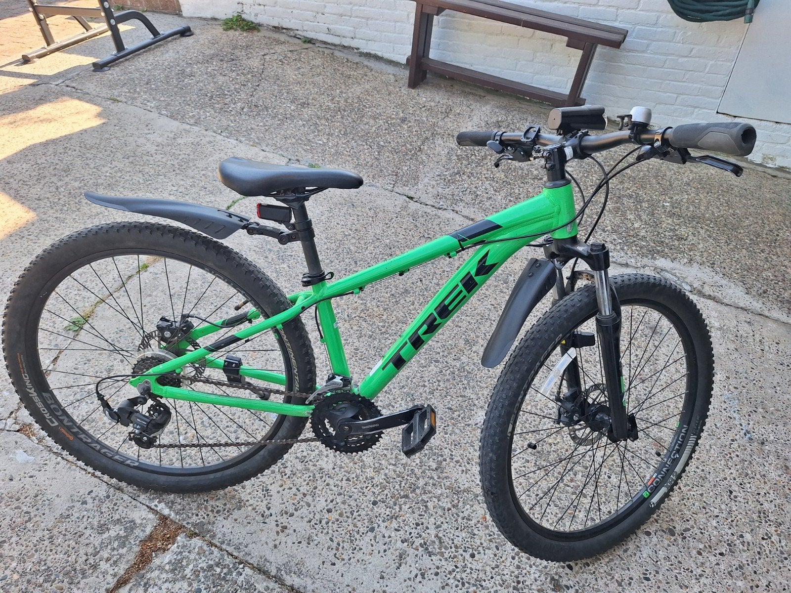 Trek Marlin 4 mountainbike – 27.5" – framemaat 13.5", Fietsen en Brommers, Gebruikt, Versnellingen, Schijfrem, Trek