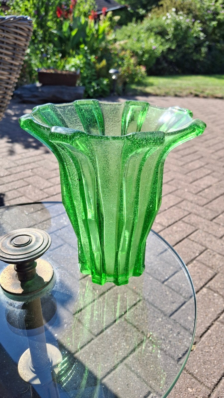 uranium vaas heel oud belgie 1920, Antiek en Kunst, Ophalen of Verzenden