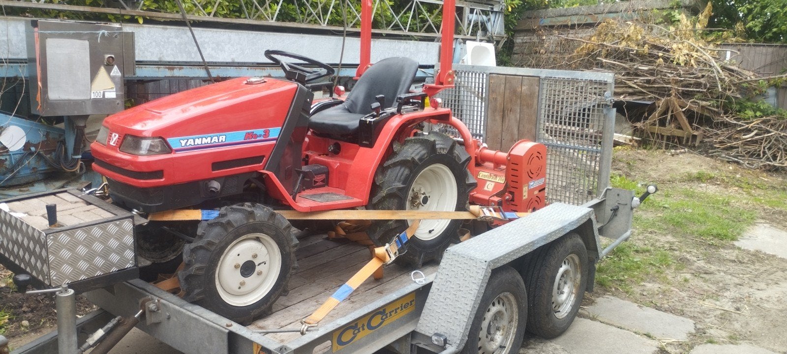 Minitractor met klepelmaaier service, Articles professionnels, Agriculture | Outils, Enlèvement