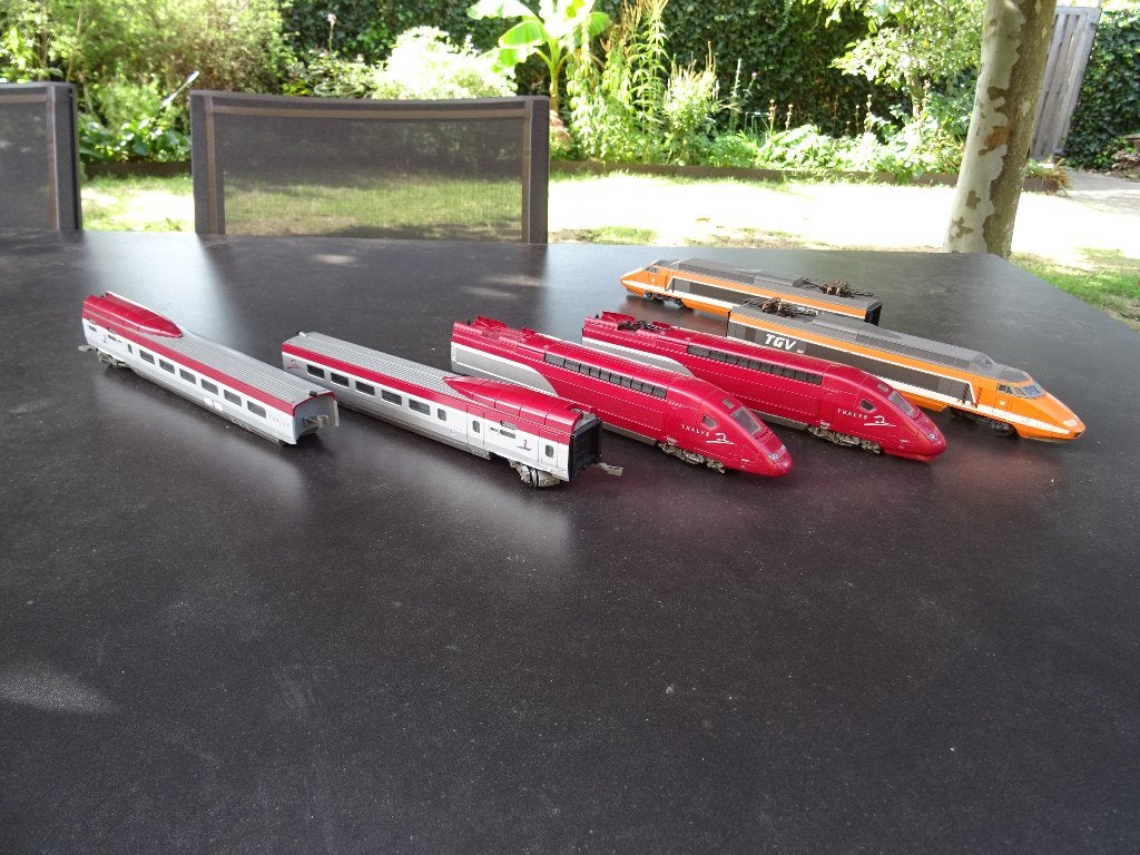 TGV en Thalys motorwagens en treindelen - Mehano/Lima - HO, Overige merken, Gelijkstroom, Ophalen of Verzenden, Gebruikt